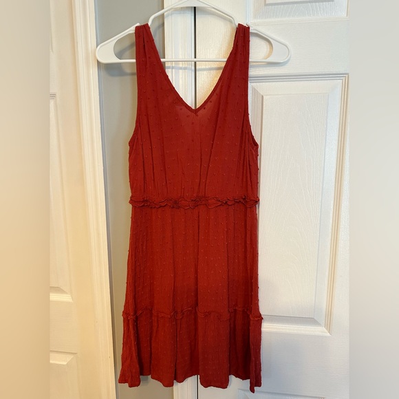 Speechless | Burnt Orange Midi Sundress (size S) - Picture 3 of 4